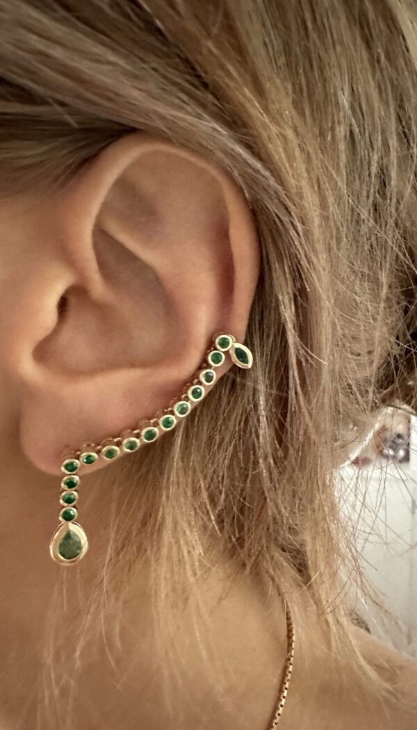 Emerald Ear Climber ( multi piercing req) - Image 2