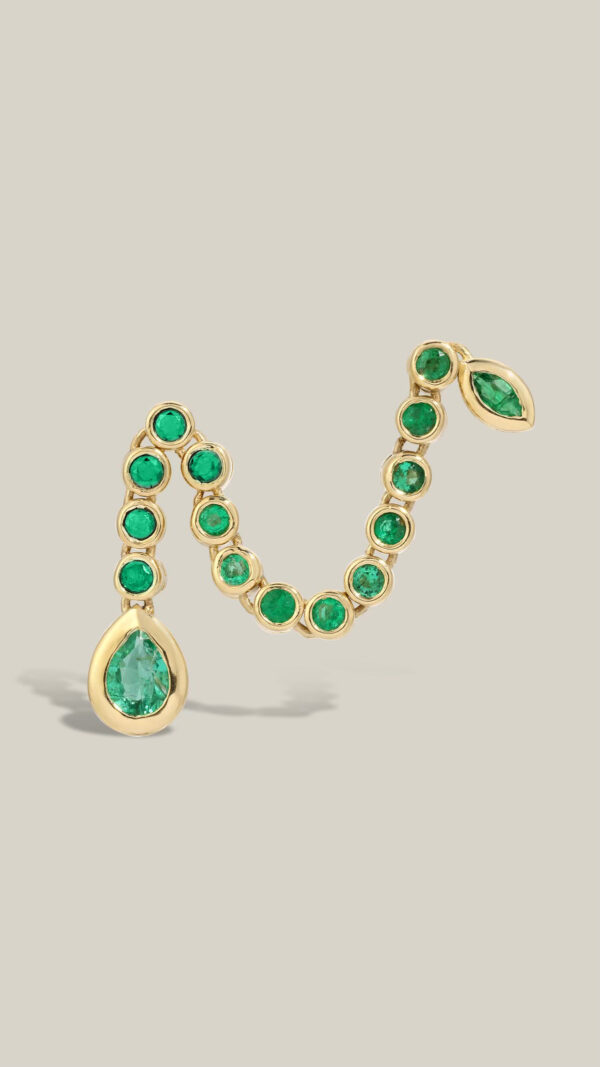 Emerald Ear Climber ( multi piercing req)