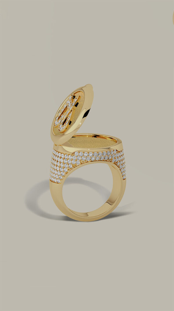 Locket Signet Ring - Image 2