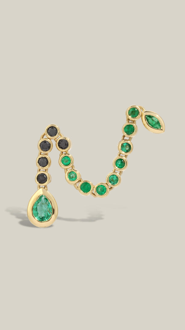 Emerald Ear Climber ( multi piercing req) - Image 3