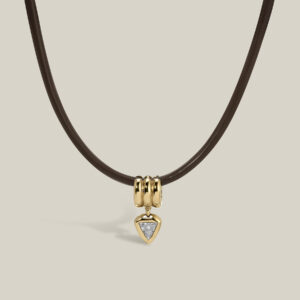 Leather Chord Diamond Solitaire