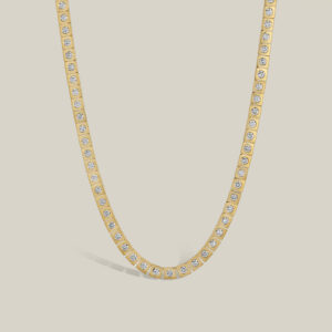 Square Tennis Necklace